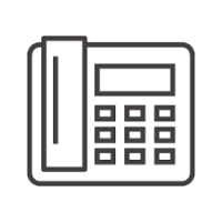 今週のメニュー電話機のイラストシンプルで使いやすいイラスト！オススメです！